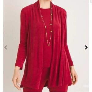 ADDITIONS by CHICO’s Open Front Cardigan Long Sleeves Size 1